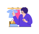 پیش‌نمایش فایل girl-selecting-clothes-8602671 از پک خرید