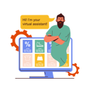 پیش‌نمایش فایل virtual-assistant-8620675 از پک دستیار مجازی