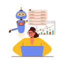 پیش‌نمایش فایل virtual-assistant-helping-in-stock-market-8620673 از پک دستیار مجازی