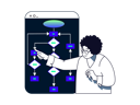 پیش‌نمایش فایل man-working-on-data-flow-diagram-8566363 از پک نرم‌افزار برنامه‌نویسی