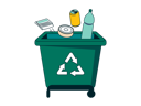 پیش‌نمایش فایل garbage-throw-in-recycle-can-8566379 از پک ذخیره و زمین