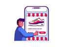 پیش‌نمایش فایل man-buying-shoes-online-8566414 از پک خرید