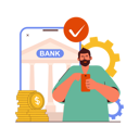 پیش‌نمایش فایل beard-man-check-online-payment-8620445 از پک بانکداری موبایل