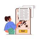 پیش‌نمایش فایل young-girl-doing-qr-payment-8620449 از پک بانکداری موبایل