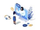 پیش‌نمایش فایل online-video-call-9746803 از پک حرفه