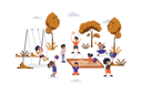 پیش‌نمایش فایل children-playing-on-playground-9746647 از پک فعالیت افراد