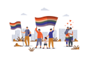 پیش‌نمایش فایل gays-and-lesbians-couple-holding-rainbow-flag-and-celebrating-pride-festival-9746653 از پک فعالیت افراد