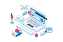 پیش‌نمایش فایل people-creating-ui-ux-interface-and-homepages-9957204 از پک مبتنی بر مفهوم