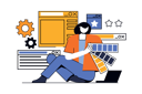 پیش‌نمایش فایل woman-designer-creating-website-responsive-layout-9957234 از پک تکنولوژی