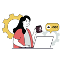 پیش‌نمایش فایل female-manager-working-on-digital-marketing-10004588 از پک بازاریابی دیجیتال