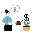 پیش‌نمایش فایل woman-watering-investment-plant-10004624 از پک امور مالی