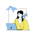 پیش‌نمایش فایل woman-connecting-with-cloud-10190734 از پک رایانش ابری