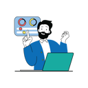پیش‌نمایش فایل man-working-on-analysis-10190862 از پک بازاریابی دیجیتال