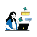 پیش‌نمایش فایل girl-doing-online-freelancing-work-10190968 از پک فریلنسری