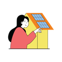 پیش‌نمایش فایل female-using-solar-energy-to-produce-electricity-10190943 از پک انرژی سبز