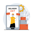 پیش‌نمایش فایل 24-hours-delivery-service-10243363 از پک تحویل