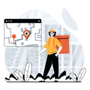 پیش‌نمایش فایل delivery-man-find-delivery-location-10243356 از پک تحویل