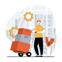پیش‌نمایش فایل man-carrying-logistic-cart-10243359 از پک تحویل