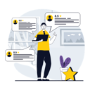 پیش‌نمایش فایل boy-checking-customer-review-10256001 از پک بازخورد مشتریان