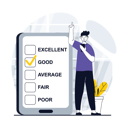 پیش‌نمایش فایل boy-giving-good-rating-10256004 از پک بازخورد مشتریان