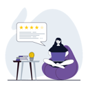 پیش‌نمایش فایل girl-writing-customer-feedback-10256003 از پک بازخورد مشتریان