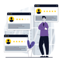 پیش‌نمایش فایل man-looking-at-customer-reviews-10256006 از پک بازخورد مشتریان
