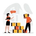 پیش‌نمایش فایل boy-and-girl-doing-teamwork-to-move-boxes-10436121 از پک کار تیمی