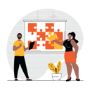 پیش‌نمایش فایل people-doing-teamwork-to-solve-puzzle-10436120 از پک کار تیمی