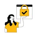 پیش‌نمایش فایل young-lady-showing-website-security-10554967 از پک فعالیت افراد