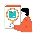 پیش‌نمایش فایل man-tracking-parcel-10584134 از پک فعالیت تجاری