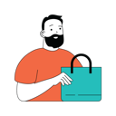پیش‌نمایش فایل man-with-shopping-bag-10584154 از پک فعالیت تجاری