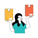 پیش‌نمایش فایل woman-with-delivery-box-10584142 از پک فعالیت تجاری