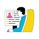 پیش‌نمایش فایل businessman-is-looking-at-user-profile-10584357 از پک فعالیت تجاری