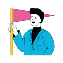 پیش‌نمایش فایل businessman-is-waving-flag-for-target-achievement-10584381 از پک فعالیت تجاری