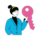 پیش‌نمایش فایل businesswoman-have-found-key-to-problems-10584363 از پک فعالیت تجاری