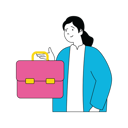 پیش‌نمایش فایل businesswoman-is-carrying-office-bag-10584383 از پک فعالیت تجاری