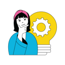پیش‌نمایش فایل businesswoman-is-looking-for-business-idea-setting-10584377 از پک فعالیت تجاری