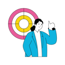 پیش‌نمایش فایل businesswoman-is-showing-business-target-10584368 از پک فعالیت تجاری