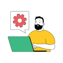 پیش‌نمایش فایل bead-man-working-on-laptop-setting-10584294 از پک فعالیت تجاری