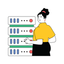 پیش‌نمایش فایل lady-showing-server-rack-10584305 از پک فعالیت تجاری