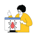 پیش‌نمایش فایل lady-showing-website-virus-10584304 از پک فعالیت تجاری