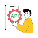 پیش‌نمایش فایل man-showing-api-setting-10584297 از پک فعالیت تجاری