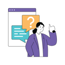 پیش‌نمایش فایل girl-giving-answer-of-question-10584197 از پک فعالیت تجاری