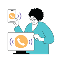 پیش‌نمایش فایل lady-calling-from-phone-to-computer-10584202 از پک فعالیت تجاری