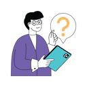 پیش‌نمایش فایل man-asking-question-online-10584206 از پک فعالیت تجاری