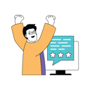 پیش‌نمایش فایل man-cheering-after-getting-stars-10584214 از پک فعالیت تجاری