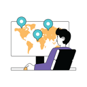 پیش‌نمایش فایل man-looking-for-global-business-location-10584213 از پک فعالیت تجاری