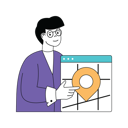 پیش‌نمایش فایل man-presenting-business-location-10584210 از پک فعالیت تجاری