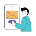 پیش‌نمایش فایل man-pressing-sending-button-10584215 از پک فعالیت تجاری