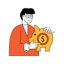 پیش‌نمایش فایل businessman-is-saving-money-10554867 از پک فعالیت افراد
